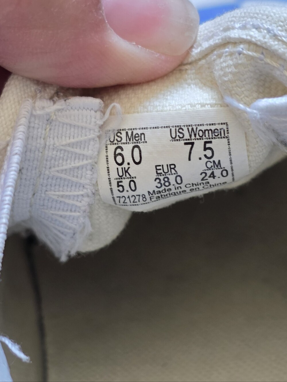 VANS Classic Check Slip-On Shoes Sz 7.5 Womens / 6 Mens Set 3 Low Top Sneakers - Picture 6 of 14